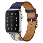 Pulseira de Relógio em Pele com Padrão de Serigrafia, Para Apple Watch Series 7 41mm / 6 & SE & 5 & 4 40mm / 3 & 2 & 1 38mm, Para Apple Watch Series 8&7 41mm / SE 2&6&SE&5&4 40mm / 3&2&1 38mm