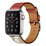 Pulseira de Relógio em Pele com Padrão de Serigrafia, Para Apple Watch Series 7 41mm / 6 & SE & 5 & 4 40mm / 3 & 2 & 1 38mm, Para Apple Watch Series 8&7 41mm / SE 2&6&SE&5&4 40mm / 3&2&1 38mm