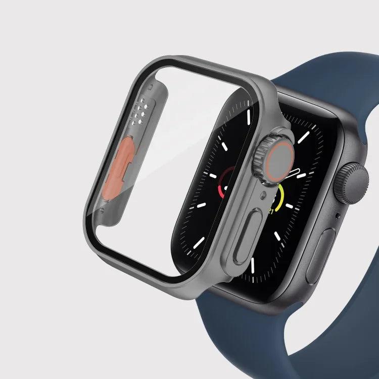 Film PC Watch Case with Detachable Button, For Apple Watch Series 9 / 8 / 7 41mm, For Apple Watch Series SE 2025 / SE 2 / 6 / SE / 5 / 4 40mm, For Apple Watch SE 2025 / SE 2 / 6 / SE / 5 / 4 40mm                                                         ...