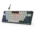 AULA F3261 Teclado Mecânico RGB com 61 Teclas, Tipo-C, Hot Swappable, Com Fios