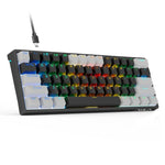 AULA F3261 Teclado Mecânico RGB com 61 Teclas, Tipo-C, Hot Swappable, Com Fios