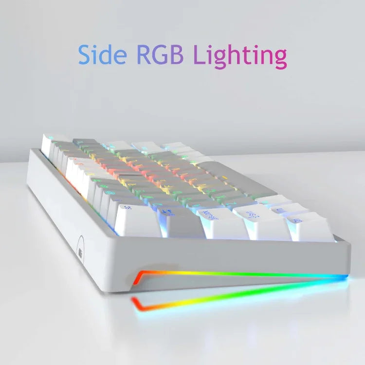 AULA F3261 Teclado Mecânico RGB com 61 Teclas, Tipo-C, Hot Swappable, Com Fios