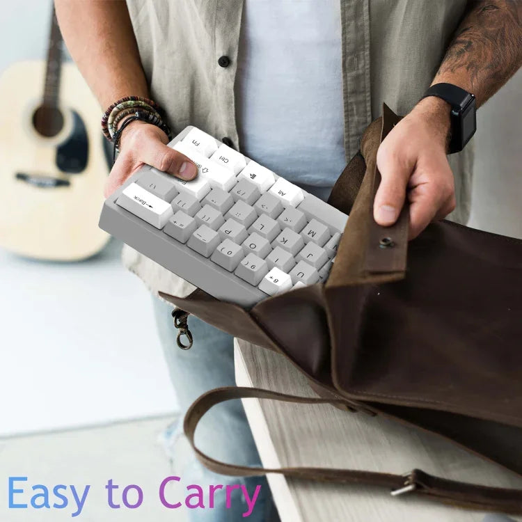 AULA F3261 Teclado Mecânico RGB com 61 Teclas, Tipo-C, Hot Swappable, Com Fios
