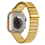 Correia de relógio em aço inoxidável com fivela de corrente, Para Apple Watch Ultra 49mm / Series 8&7 45mm / SE 2&6&SE&5&4 44mm / 3&2&1 42mm, Para Apple Watch Series 8&7 41mm / SE 2&6&SE&5&4 40mm / 3&2&1 38mm