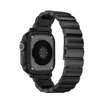 Correia de relógio em liga de titânio com fivela plana, Para Apple Watch Ultra 49mm / Series 8&7 45mm / SE 2&6&SE&5&4 44mm / 3&2&1 42mm, Para Apple Watch Series 8&7 41mm / SE 2&6&SE&5&4 40mm / 3&2&1 38mm