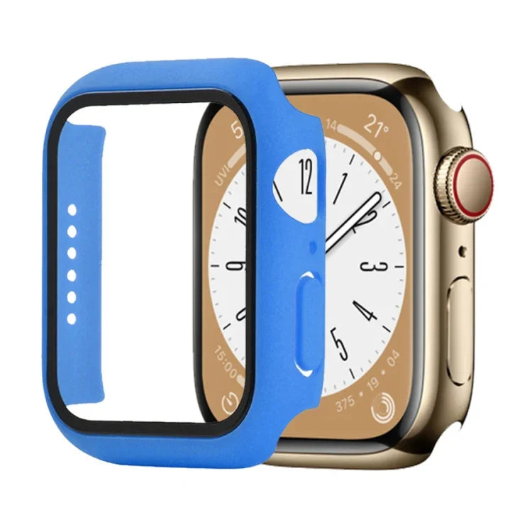 Shockproof PC+Tempered Glass Watch Protective Case, For Apple Watch Series 9 / 8 / 7 41mm, For Apple Watch Series 9 / 8 / 7 45mm