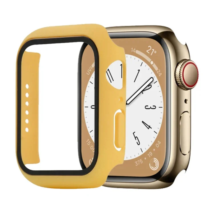 Shockproof PC+Tempered Glass Watch Protective Case, For Apple Watch Series 9 / 8 / 7 41mm, For Apple Watch Series 9 / 8 / 7 45mm