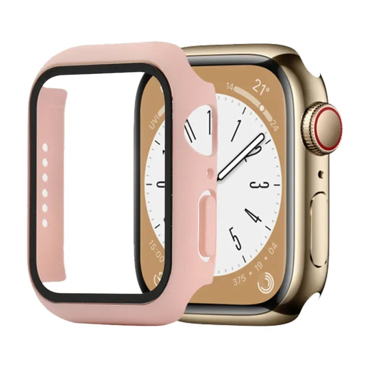 Shockproof PC+Tempered Glass Watch Protective Case, For Apple Watch Series 9 / 8 / 7 41mm, For Apple Watch Series 9 / 8 / 7 45mm
