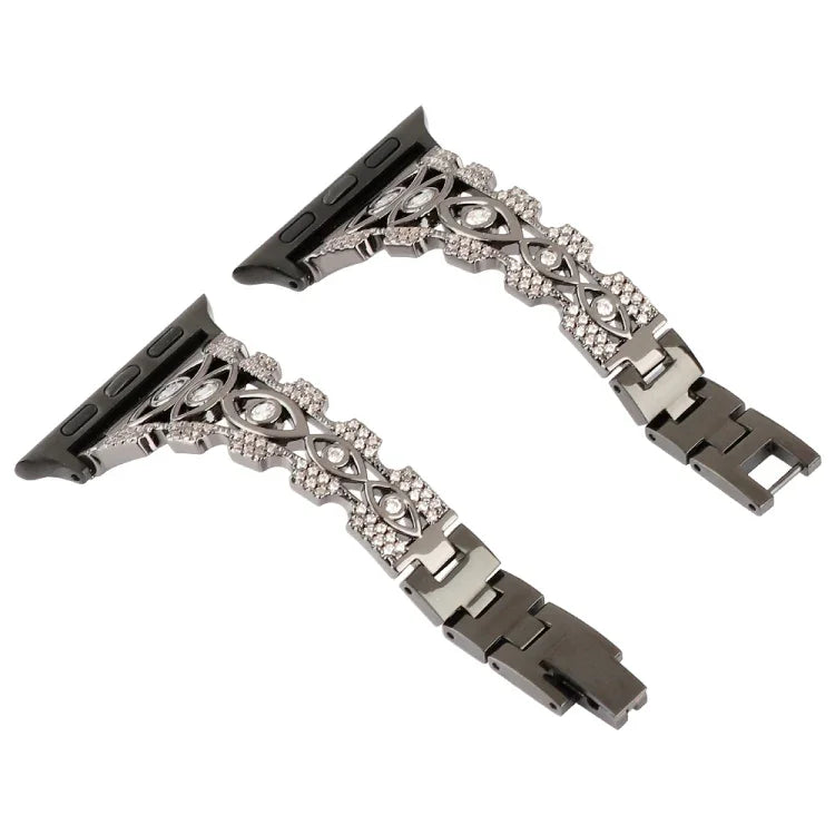 Correia de Relógio em Metal com Olho de Cobre, Para Apple Watch Ultra 49mm / Série 8&7 45mm / SE 2&6&SE&5&4 44mm / 3&2&1 42mm, Para Apple Watch Série 8&7 41mm / SE 2&6&SE&5&4 40mm / 3&2&1 38mm