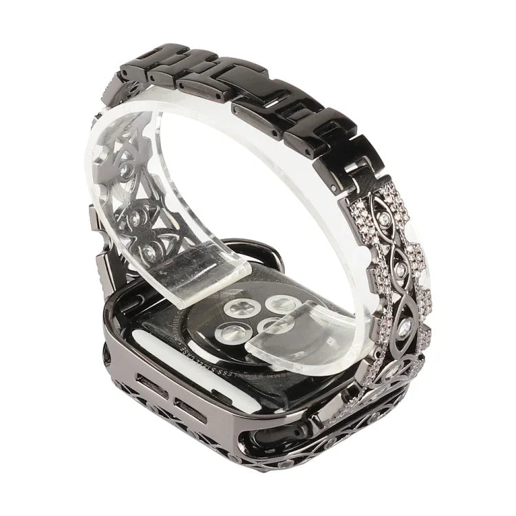 Correia de Relógio em Metal com Olho de Cobre, Para Apple Watch Ultra 49mm / Série 8&7 45mm / SE 2&6&SE&5&4 44mm / 3&2&1 42mm, Para Apple Watch Série 8&7 41mm / SE 2&6&SE&5&4 40mm / 3&2&1 38mm