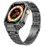 Capa Protetora Integrada em Metal para Relógio, Para Apple Watch Series SE 2025&6&SE&5&4 44mm, Para Apple Watch Ultra 3 / 2 / 1 49mm, Para Apple Watch Series 9 / 8 / 7 45mm