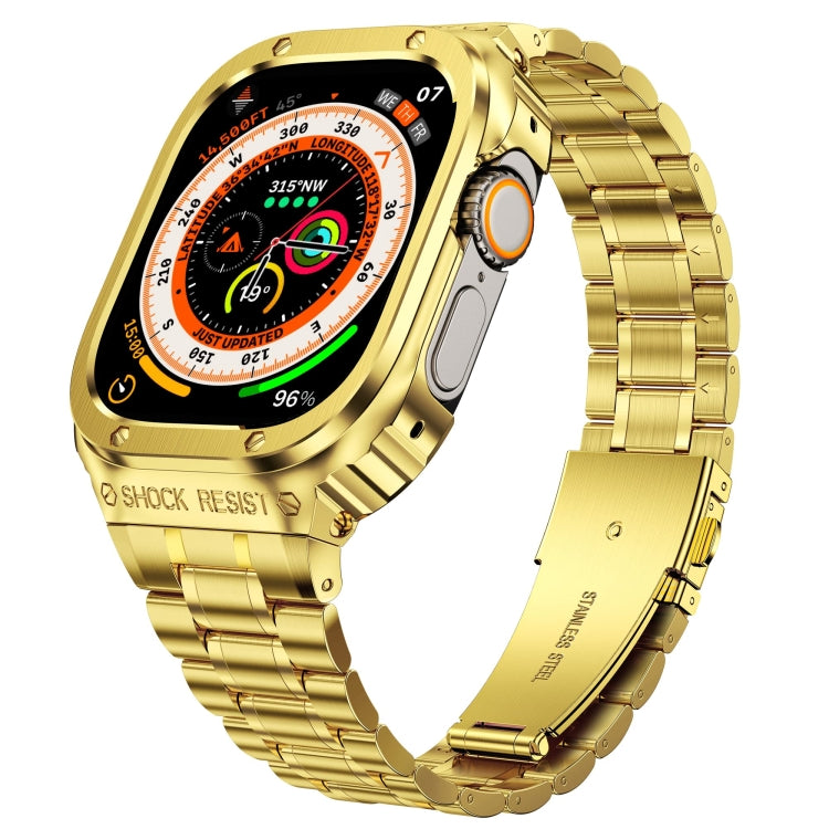 Capa Protetora Integrada em Metal para Relógio, Para Apple Watch Series SE 2025&6&SE&5&4 44mm, Para Apple Watch Ultra 3 / 2 / 1 49mm, Para Apple Watch Series 9 / 8 / 7 45mm