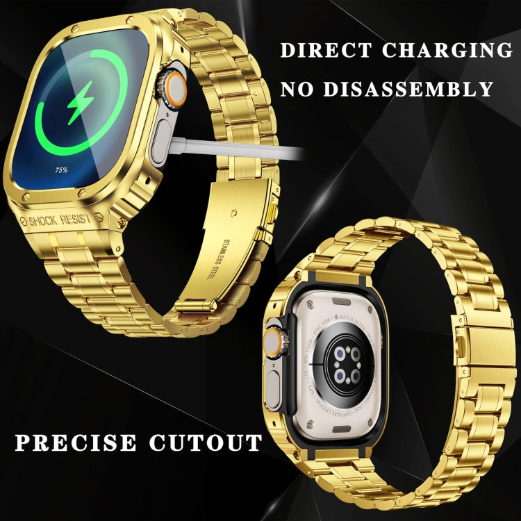 Capa Protetora Integrada em Metal para Relógio, Para Apple Watch Series SE 2025&6&SE&5&4 44mm, Para Apple Watch Ultra 3 / 2 / 1 49mm, Para Apple Watch Series 9 / 8 / 7 45mm