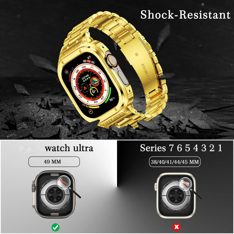 Capa Protetora Integrada em Metal para Relógio, Para Apple Watch Series SE 2025&6&SE&5&4 44mm, Para Apple Watch Ultra 3 / 2 / 1 49mm, Para Apple Watch Series 9 / 8 / 7 45mm