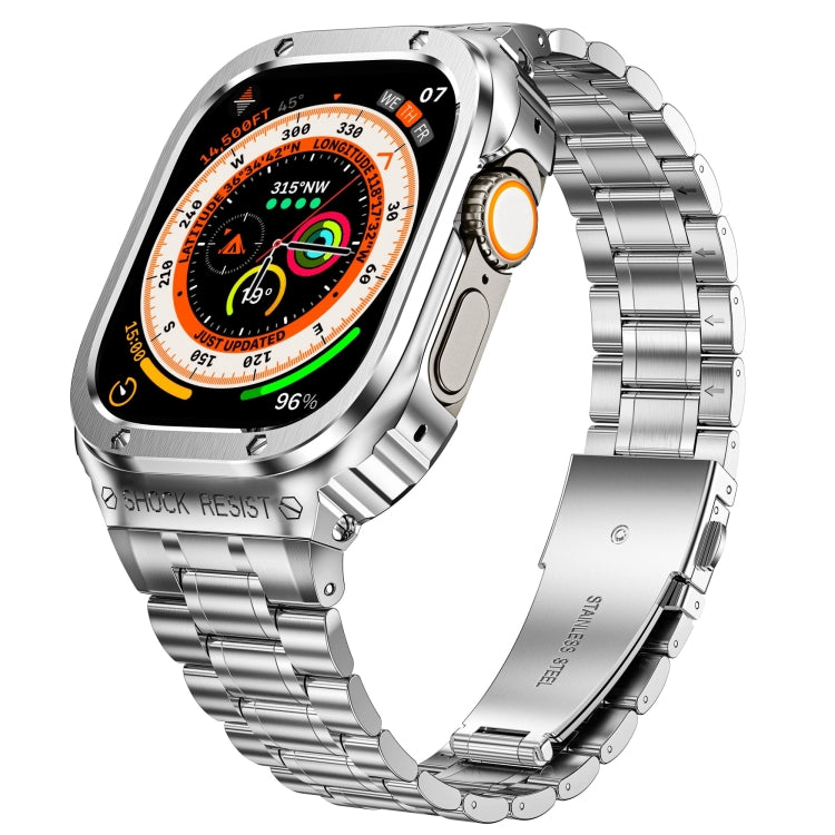 Capa Protetora Integrada em Metal para Relógio, Para Apple Watch Series SE 2025&6&SE&5&4 44mm, Para Apple Watch Ultra 3 / 2 / 1 49mm, Para Apple Watch Series 9 / 8 / 7 45mm