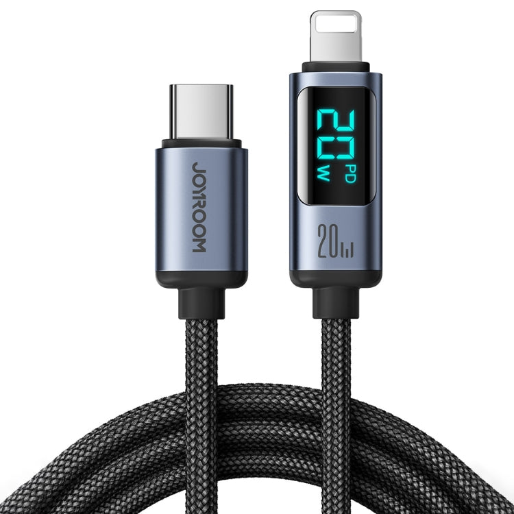JOYROOM S-CL020A16 20W USB-C / Type-C para 8 Pinos Cabo de Dados de Carregamento Rápido com Display Digital, Type-C para 8 Pinos