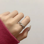 Anel combinado para senhora em prata de lei S925 com estilo cool, J286, J781, J759, J797, J758, J242, J1109, J1071, J1096, J1110, J789, J1717, J1740, J224, J449, J341, J443, J1644, J005, J282, J623, J1658, J406, J1454, J815