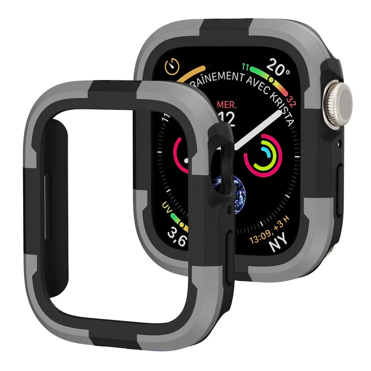 Armor Frame Watch Case, For Apple Watch Series 9 / 8 / 7 41mm, For Apple Watch Series SE 2&6&SE&5&4 44mm, For Apple Watch Series 9 / 8 / 7 45mm, For Apple Watch Ultra 3 / 2 / 1 49mm, For Apple Watch Series SE 2&6&SE&5&4 40mm