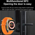 Relógio Inteligente N22 2 em 1 com Ecrã HD de 1,96 polegadas, Auricular Bluetooth para Chamada Desportiva
