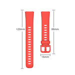 16mm Solid Color Silicone Replacement Watch Band, For Huawei Band 8