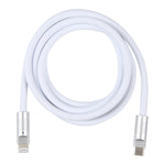 Série Mech 120W USB-C / Type-C para 8 Pinos Plugue Metálico Cabo de Dados de Carregamento Rápido em Silicone, Comprimento: 1.2m, 8 Pinos, 1.2m Type-C para 8 Pinos