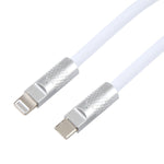 Série Mech 120W USB-C / Type-C para 8 Pinos Plugue Metálico Cabo de Dados de Carregamento Rápido em Silicone, Comprimento: 1.2m, 8 Pinos, 1.2m Type-C para 8 Pinos