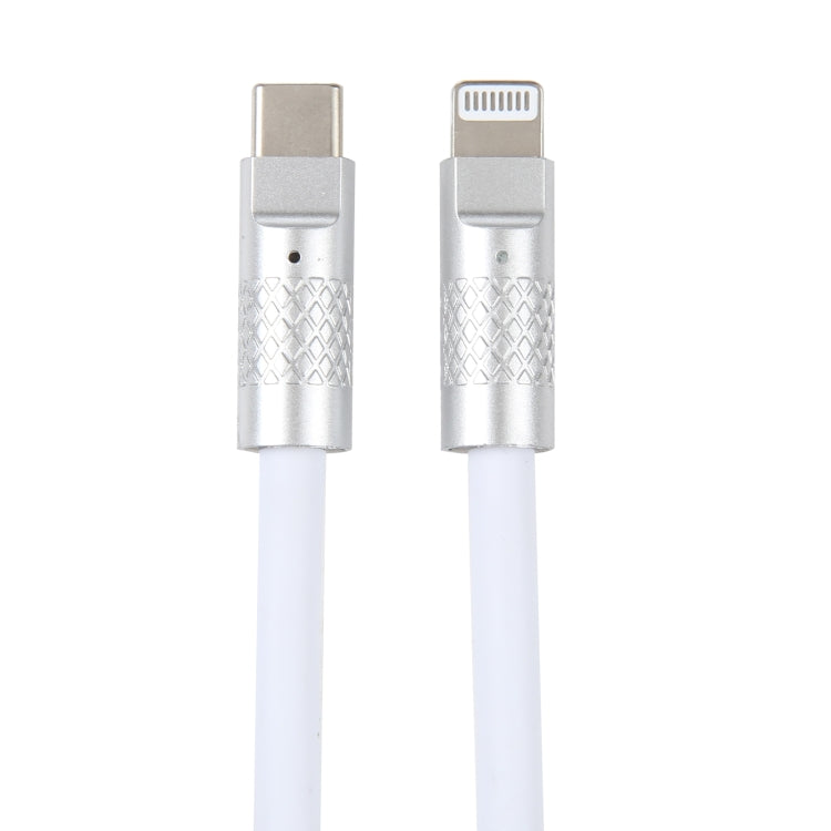 Série Mech 120W USB-C / Type-C para 8 Pinos Plugue Metálico Cabo de Dados de Carregamento Rápido em Silicone, Comprimento: 1.2m, 8 Pinos, 1.2m Type-C para 8 Pinos