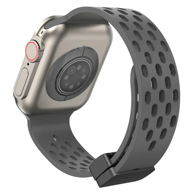 Correia de Relógio em Silicone com Fecho Magnético, Para Apple Watch Series 8&7 41mm, Para Apple Watch Series 8&7 45mm