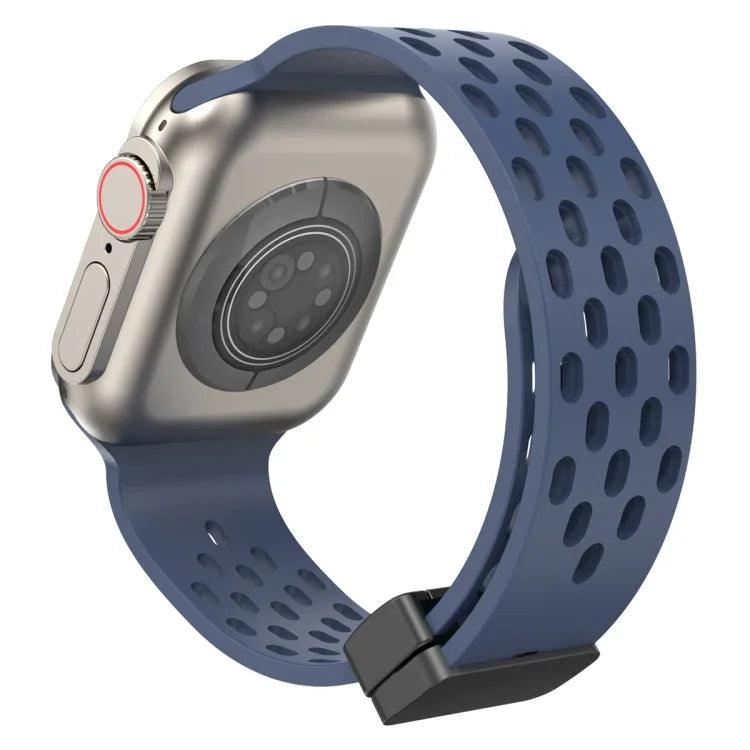 Correia de Relógio em Silicone com Fecho Magnético, Para Apple Watch Series 8&7 41mm, Para Apple Watch Series 8&7 45mm