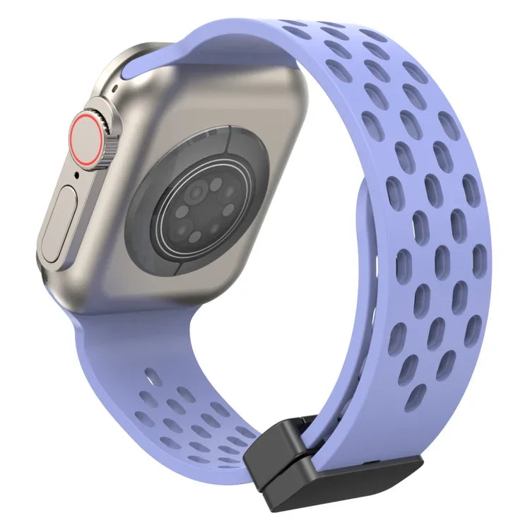 Correia de Relógio em Silicone com Fecho Magnético, Para Apple Watch Series 8&7 41mm, Para Apple Watch Series 8&7 45mm