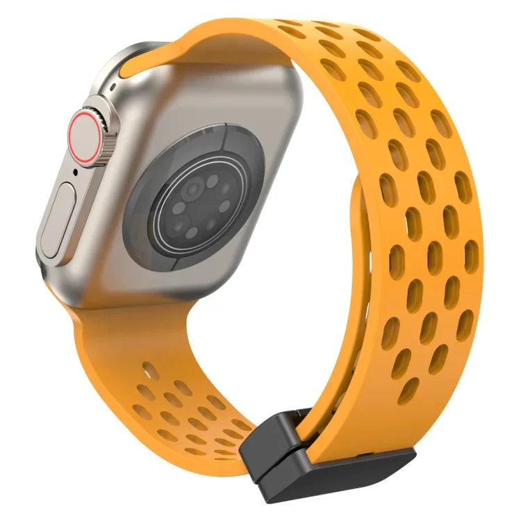 Correia de Relógio em Silicone com Fecho Magnético, Para Apple Watch Series 8&7 41mm, Para Apple Watch Series 8&7 45mm