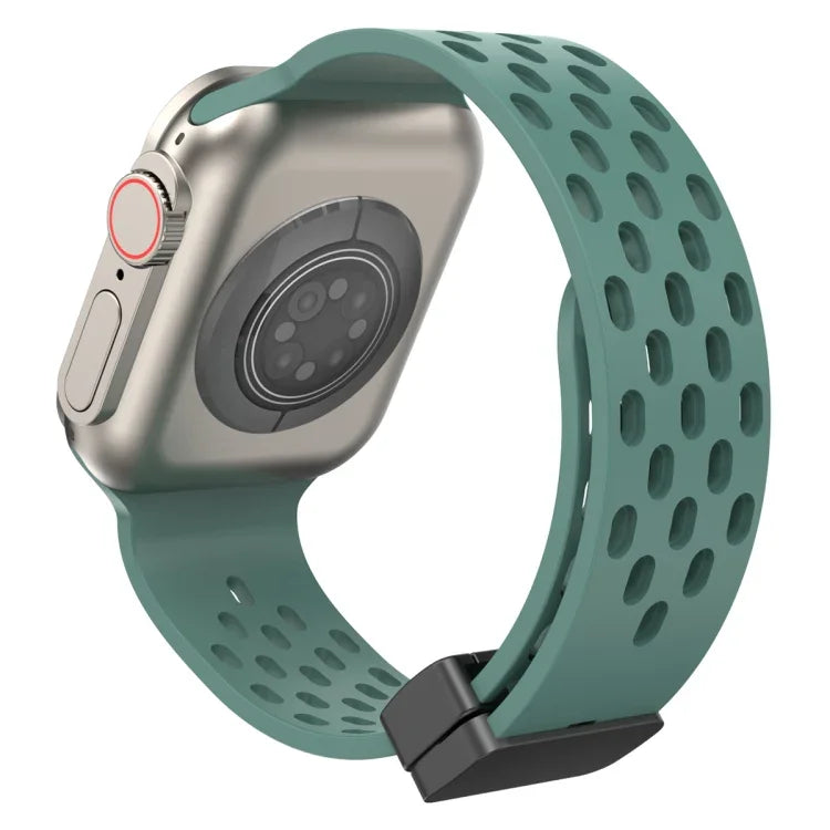 Correia de Relógio em Silicone com Fecho Magnético, Para Apple Watch Series 8&7 41mm, Para Apple Watch Series 8&7 45mm
