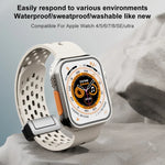 Correia de Relógio em Silicone com Fecho Magnético, Para Apple Watch Series 8&7 41mm, Para Apple Watch Series 8&7 45mm