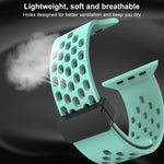 Correia de Relógio em Silicone com Fecho Magnético, Para Apple Watch Series 8&7 41mm, Para Apple Watch Series 8&7 45mm