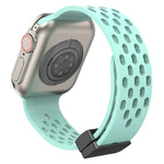 Correia de Relógio em Silicone com Fecho Magnético, Para Apple Watch Series 8&7 41mm, Para Apple Watch Series 8&7 45mm