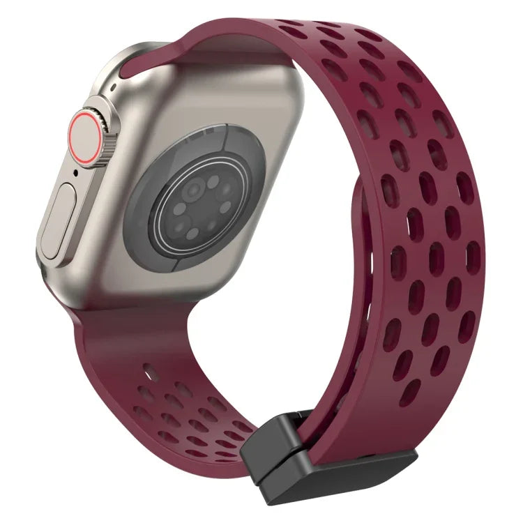 Correia de Relógio em Silicone com Fecho Magnético, Para Apple Watch Series 8&7 41mm, Para Apple Watch Series 8&7 45mm