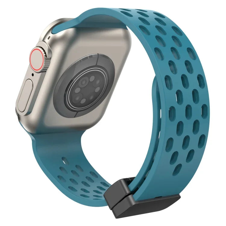 Correia de Relógio em Silicone com Fecho Magnético, Para Apple Watch Series 8&7 41mm, Para Apple Watch Series 8&7 45mm