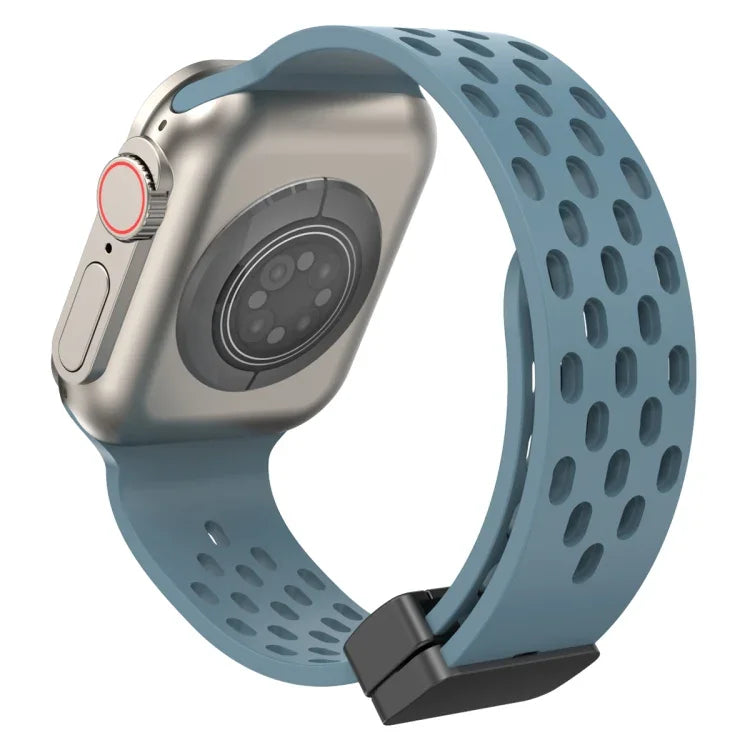Correia de Relógio em Silicone com Fecho Magnético, Para Apple Watch Series 8&7 41mm, Para Apple Watch Series 8&7 45mm