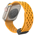 Correia de Relógio em Silicone com Fecho Magnético, Para Apple Watch Series 8&7 41mm, Para Apple Watch Series 8&7 45mm