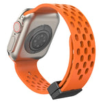 Correia de Relógio em Silicone com Fecho Magnético, Para Apple Watch Series 8&7 41mm, Para Apple Watch Series 8&7 45mm