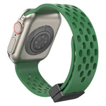 Correia de Relógio em Silicone com Fecho Magnético, Para Apple Watch Series 8&7 41mm, Para Apple Watch Series 8&7 45mm