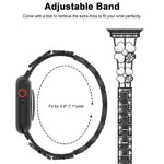 Correia Petal Metal Diamond para Apple Watch 3 38mm, Apple Watch 9 45mm, Apple Watch 3 42mm, Apple Watch 2 38mm, Apple Watch 2 42mm, Apple Watch 38mm, Apple Watch 42mm, Apple Watch 9 41mm