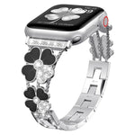 Correia Petal Metal Diamond para Apple Watch 3 38mm, Apple Watch 9 45mm, Apple Watch 3 42mm, Apple Watch 2 38mm, Apple Watch 2 42mm, Apple Watch 38mm, Apple Watch 42mm, Apple Watch 9 41mm