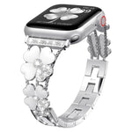 Correia Petal Metal Diamond para Apple Watch 3 38mm, Apple Watch 9 45mm, Apple Watch 3 42mm, Apple Watch 2 38mm, Apple Watch 2 42mm, Apple Watch 38mm, Apple Watch 42mm, Apple Watch 9 41mm
