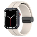Pulseira de Relógio em Silicone com Fivela Dobrável de Duas Cores, Para Apple Watch 9 45mm, Para Apple Watch 9 41mm