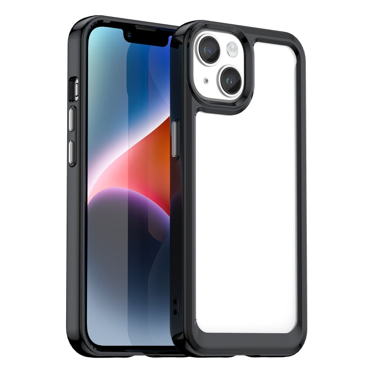 Capa para telemóvel da série colorida em acrílico + TPU, para iPhone 15