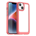 Capa para telemóvel da série colorida em acrílico + TPU, para iPhone 15
