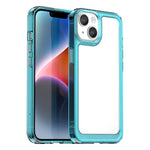 Capa para telemóvel da série colorida em acrílico + TPU, para iPhone 15