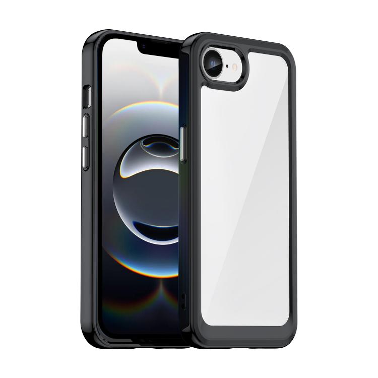 Capa para telemóvel da série colorida em acrílico + TPU, para iPhone 17e / 16e, para iPhone 16 Pro Max, para iPhone 16 Pro, para iPhone 16 Plus, para iPhone 16, para iPhone 15 Pro Max, para iPhone 15 Pro, para iPhone 15 Plus