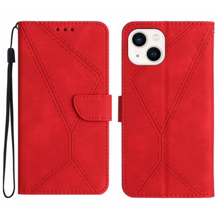 Stitching Embossed Leather Phone Case, For iPhone 11, For iPhone 11 Pro, For iPhone 11 Pro Max, For iPhone 14 Plus
